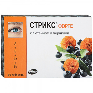 Купить: Стрикс Форте 500 мг 30 шт таблетки