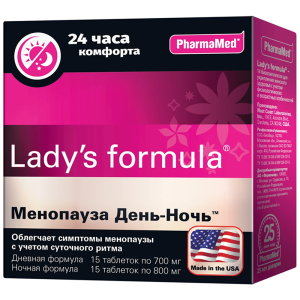 Купить: Lady's formula Менопауза День-Ночь 15+15 шт таблетки