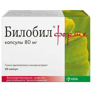 Купить: Билобил Форте 80 мг 60 шт капсулы