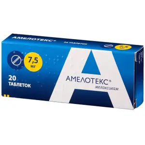 Купить Амелотекс 7,5 мг 20 шт таблетки