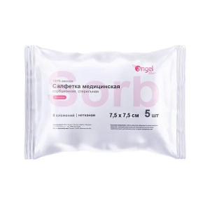 Купить: Angel 5 шт 7,5 см X 7,5 см салфетки стерильные