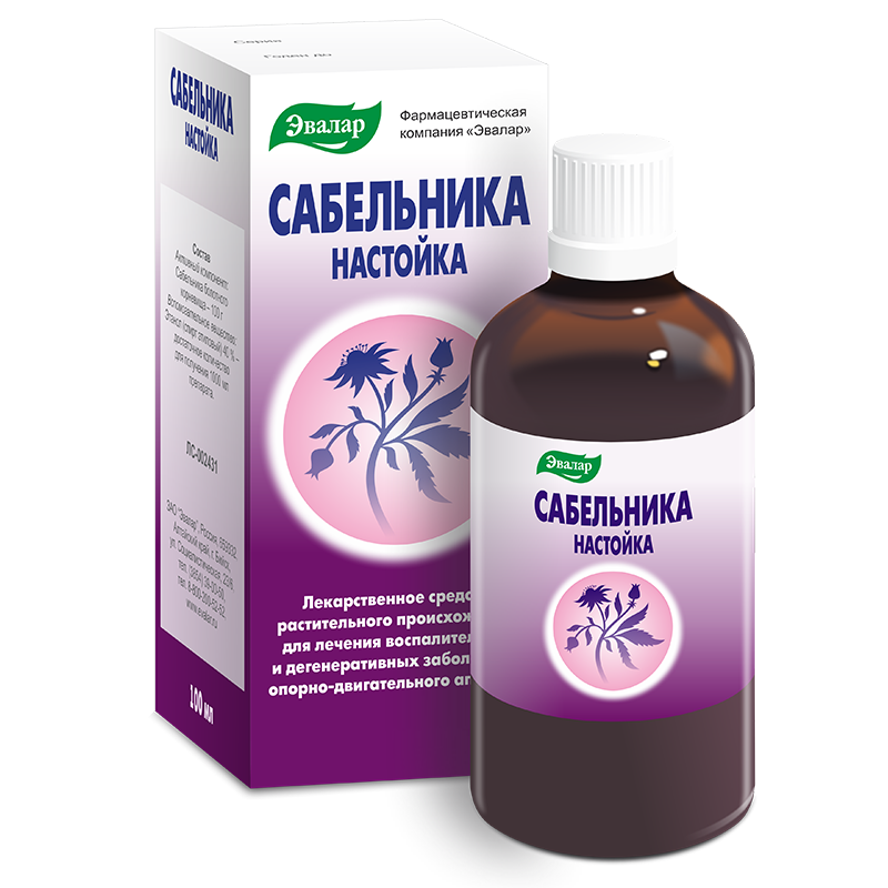 Купить Сабельник Эвалар 100 мл настойка