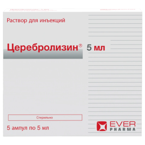 Купить: Церебролизин 5 мл 5 шт раствор для инъекций ампулы