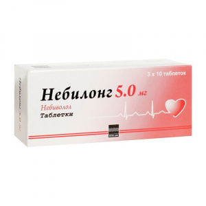 Купить: Небилонг 5 мг 30 шт таблетки