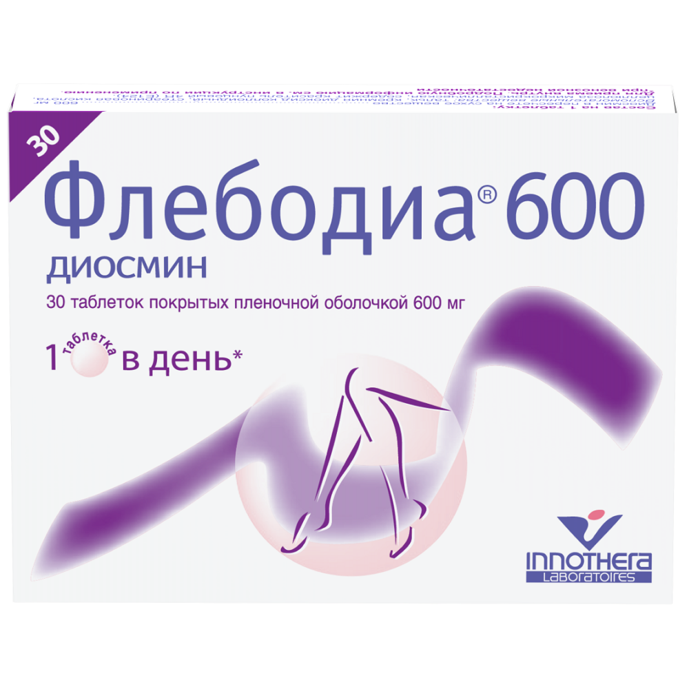 Купить Флебодиа 600 мг 30 шт таблетки покрытые оболочкой