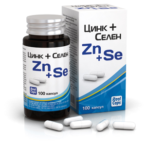 Купить: RealCaps Цинк + Селен 100 шт капсулы