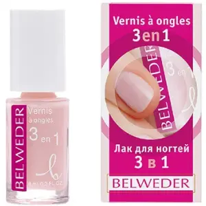 Купить Belweder 8 мл лак для ногтей 3 в 1