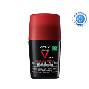 Купить: Vichy Homme Clinical Control 50 мл дезодорант-антиперспирант 96 ч против избыточного потоотделения 96 ч