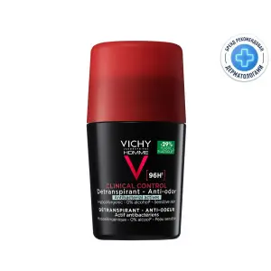Купить Vichy Homme Clinical Control 50 мл дезодорант-антиперспирант 96 ч против избыточного потоотделения 96 ч