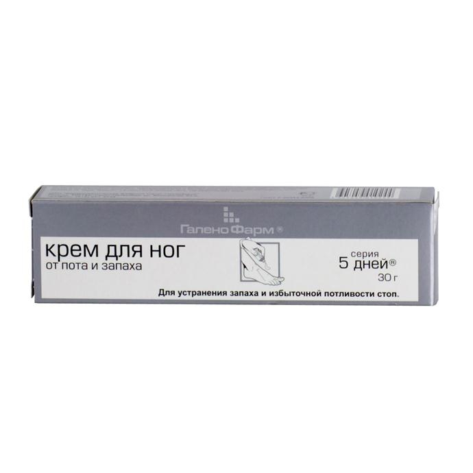 Купить 5 Дней крем для ног 30г от пота и запаха