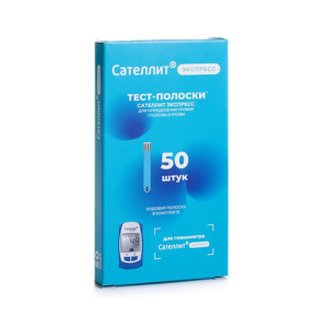 Купить: Сателлит Экспресс 50 шт тест-полоски для глюкометра ПКГЭ-03