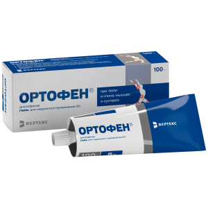 Купить: Ортофен 5 % 100 г гель для наружного применения