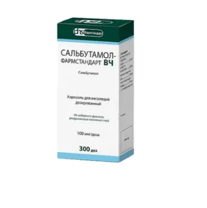 Купить Сальбутамол-Фармстандарт ВЧ аэрозоль для ингаляций дозированный 100мкг/доз 300ДОЗ
