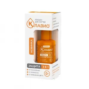Купить Клавио 20 мл лосьон для ухода за ногтями защита 3 в 1