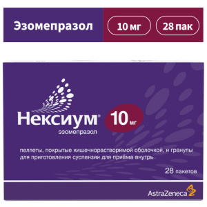 Купить: Нексиум 10 мг 28 шт пеллеты покрытые кишечнорастворимой оболочкой и гранулы для приготовления суспензии для приема внутрь пакет