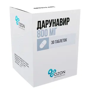 Купить Дарунавир 800 мг 30 шт таблетки покрытые пленочной оболочкой