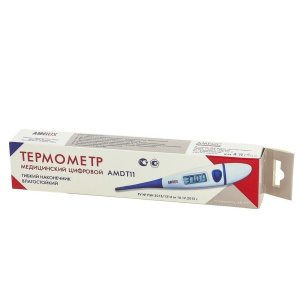 Купить: Amrus AMDT11 термометр медицинский цифровой с гибким наконечником большим дисплеем