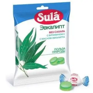 Купить Sula 60 г леденцы без сахара эвкалипт