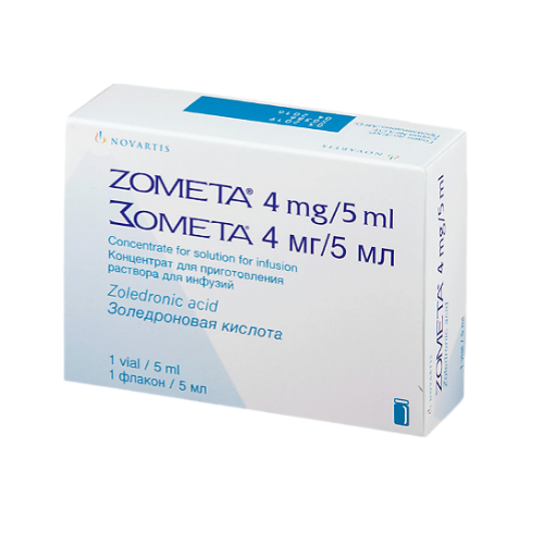 Купить Зомета 4 мг 5 мл концентрат для приготовления раствора для инфузий