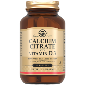 Купить: Solgar Кальция цитрат с витамином D3 60 шт таблетки