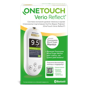 Купить: OneTouch Verio Reflect глюкометр система контроля уровня глюкозы в крови
