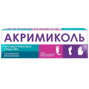Купить: Акримиколь 2 % 30 г крем для наружного применения