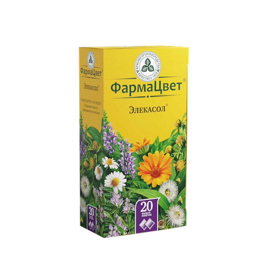 Купить Сбор Элекасол 2 г 20 шт фильтр-пакеты