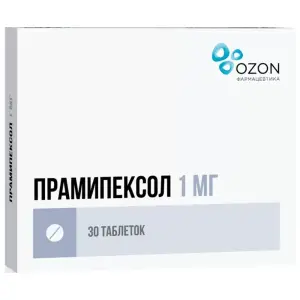 Купить Прамипексол 1 мг 30 шт таблетки