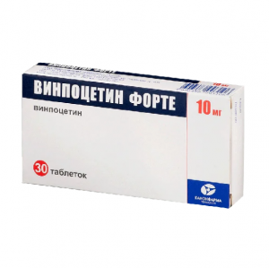 Купить: Винпоцетин Форте 10 мг 30 шт таблетки