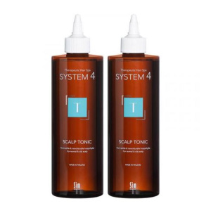 Купить: System 4 500 мл 2 шт набор для практичных для роста волос тоник терапевтический Т для нормальной и жирной кожи головы