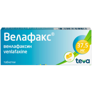Купить: Велафакс 37,5 мг 28 шт таблетки