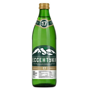 Купить: Ессентуки Эльбрус №17 0,5 литра вода лечебная газированная стекло