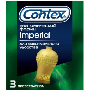 Купить: Contex Imperial презервативы анатомическая форма 3 шт.