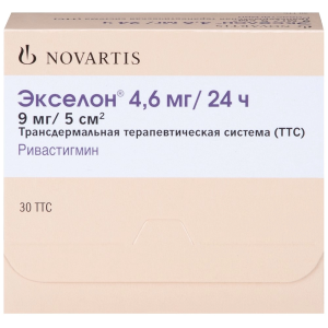 Купить: Экселон 4,6 мг/24 ч 30 шт трансдермальная терапевтическая система