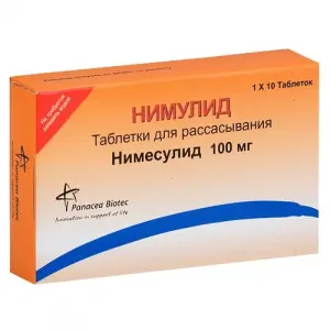 Купить Нимулид 100 мг 10 шт таблетки для рассасывания