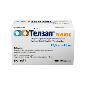 Купить Телзап Плюс 12,5 мг + 40 мг 90 шт таблетки