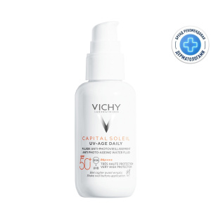 Купить: Vichy Capital Soleil UV-Age Daily SPF50+ 40 мл флюид для лица солнцезащитный против признаков фотостарения