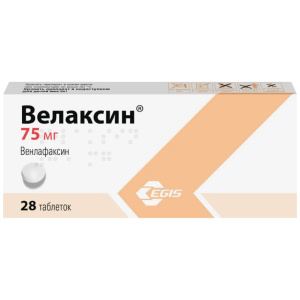 Купить: Велаксин 75 мг 28 шт таблетки