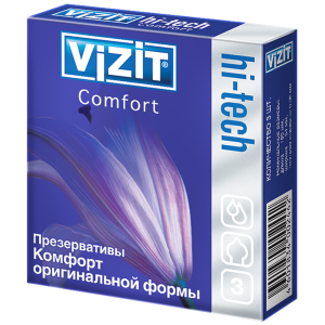 Купить: VIZIT Hi-tech comfort  презервативы 3 шт.