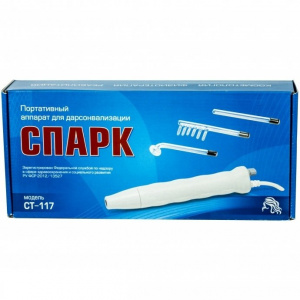 Купить: Спарк СТ-117 аппарат для дарсонвализации портативный 3 насадки