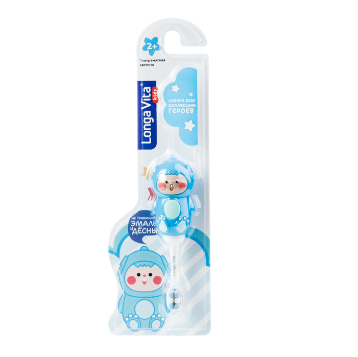 Купить Longa Vita Kids 1000 щетинок щетка зубная для детей от 2-х лет синий