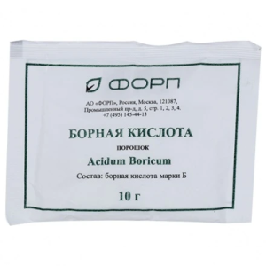 Купить: Борная Кислота 10 г порошок для наружного применения дез средство