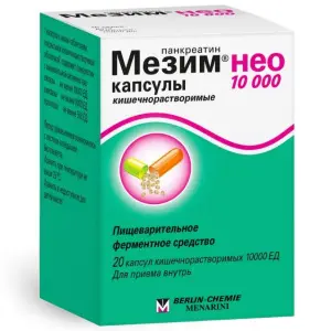 Купить Мезим Нео 10000 20 шт капсулы кишечнорастворимые