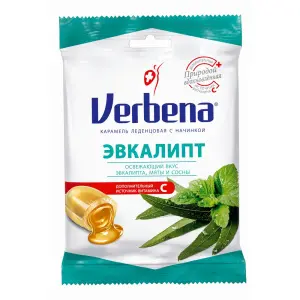 Купить Вербена 60 г карамель с эвкалиптом