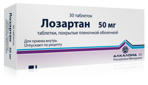 Купить: Лозартан 50 мг 30 шт таблетки покрытые пленочной оболочкой