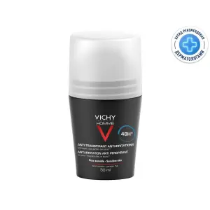 Купить Vichy Homme 50 мл дезодорант-антиперсперант для чувствительной кожи 48 ч