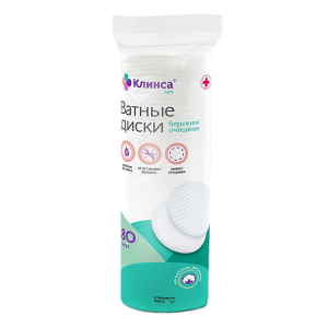 Купить: Клинса 80 шт диски ватные