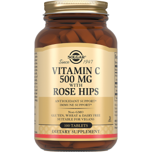 Купить: Solgar Витамин С 500 мг 100 шт таблетки шиповник