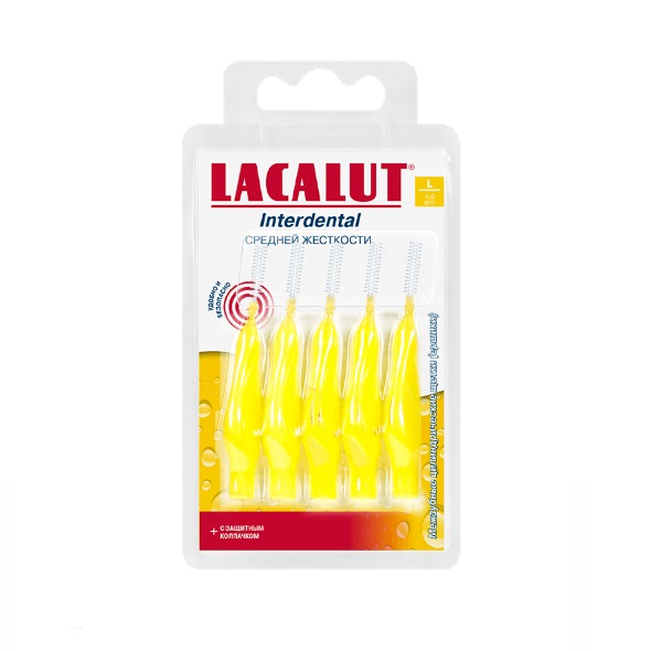 Купить Lacalut Interdental 5 шт ёршики цилиндрические размер L 1,5 мм