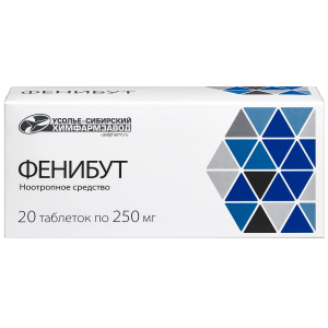 Купить: Фенибут 250 мг 20 шт таблетки